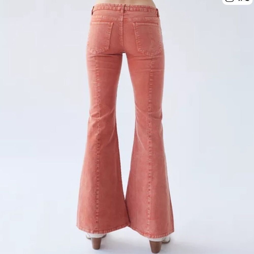 BDG Corduroy Extreme Flares Orange Bell Bottoms Retro